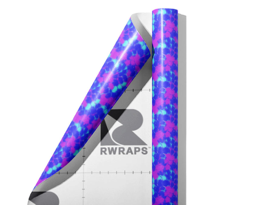 Magenta Rain Tie Dye Wrap Film Sheets~Rwraps Series 914 Magenta Rain Tie Dye Scrolled Sheet~3