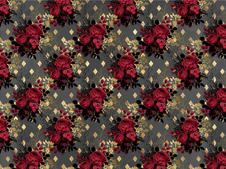 Magenta Ranunculus Gothic Vinyl Wrap Pattern~Rwraps Series 914 Digitally Printed Vinyl Wrap~0
