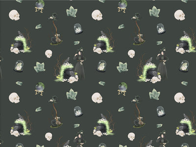 Magic Brew Witch Vinyl Wrap Pattern~Rwraps Series 914 Digitally Printed Vinyl Wrap~0