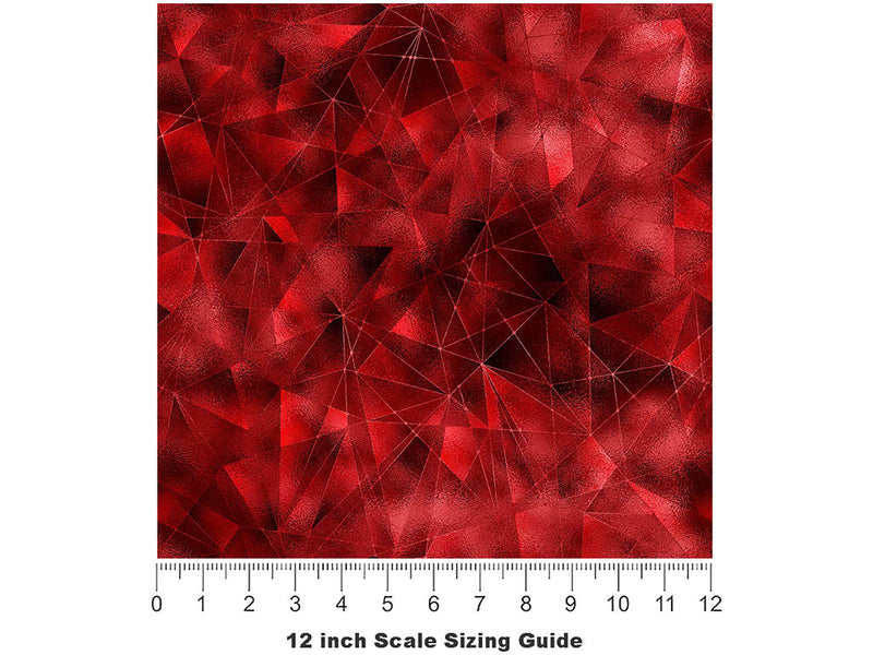 Magic Slippers Gemstone Vinyl Film Pattern Size 12 inch Scale~Rwraps Magic Slippers Gemstone Sizing Chart~2