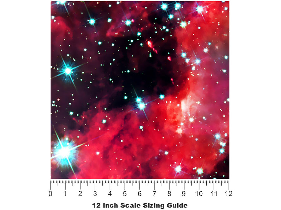 Magical Universe Science Fiction Vinyl Film Pattern Size 12 inch Scale~Rwraps Magical Universe Science Fiction Sizing Chart~2