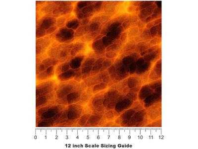 Magma Chamber Lava Vinyl Film Pattern Size 12 inch Scale~Rwraps Magma Chamber Lava Sizing Chart~2
