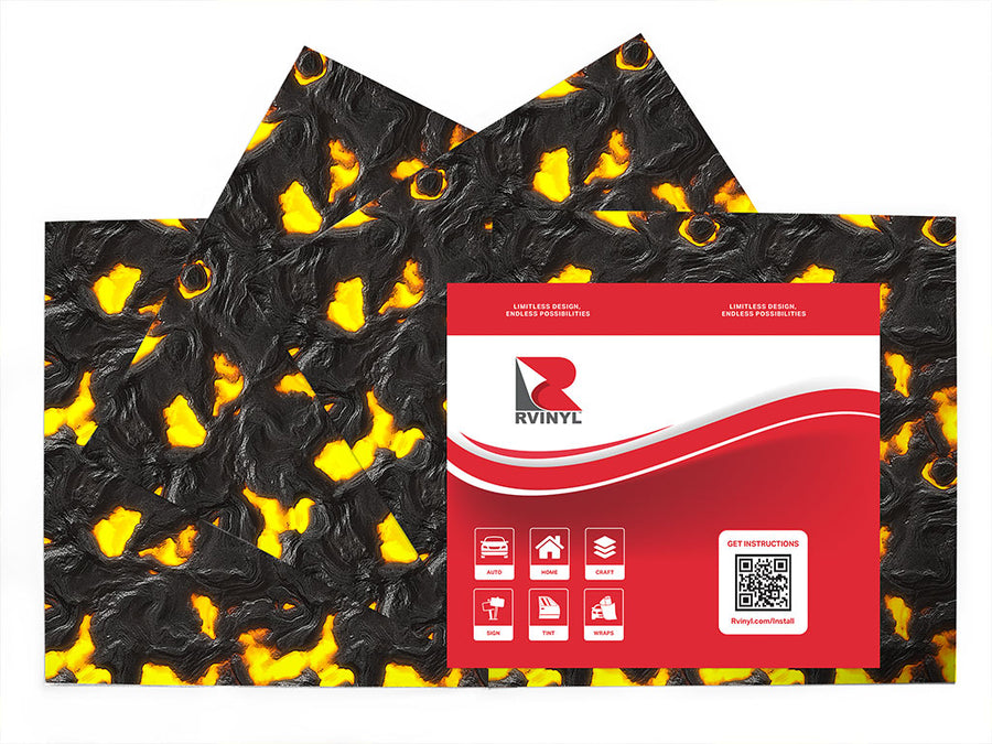 magma ocean lava Craft Vinyl Sheet Pack