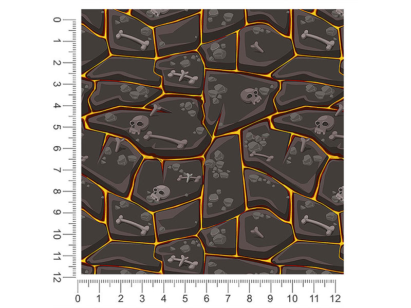 magma revelations skull and bones 1ft x 1ft Craft Sheets