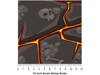 Magma Revelations Halloween Vinyl Film Pattern Size 12 inch Scale~Rwraps Magma Revelations Halloween Sizing Chart~2