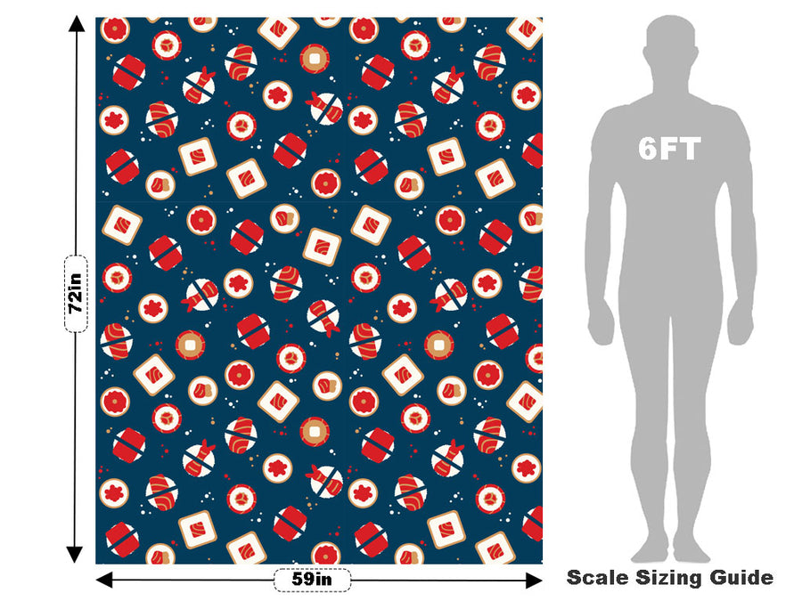 Maguro Madness Food Vehicle Wrap Scale~Rwraps Series 914 Maguro Madness Food Measurements~1