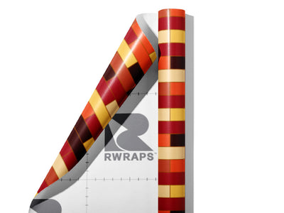 Mahogany Brown Brick Wrap Film Sheets~Rwraps Series 914 Mahogany Brown Brick Scrolled Sheet~4