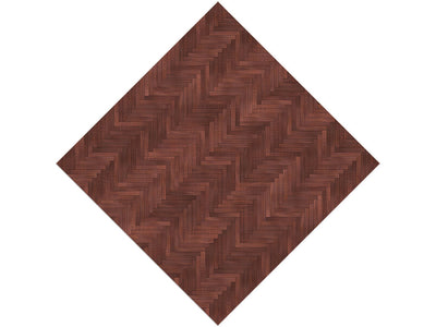 Mahogany  Wooden Parquet Vinyl Wrap Pattern