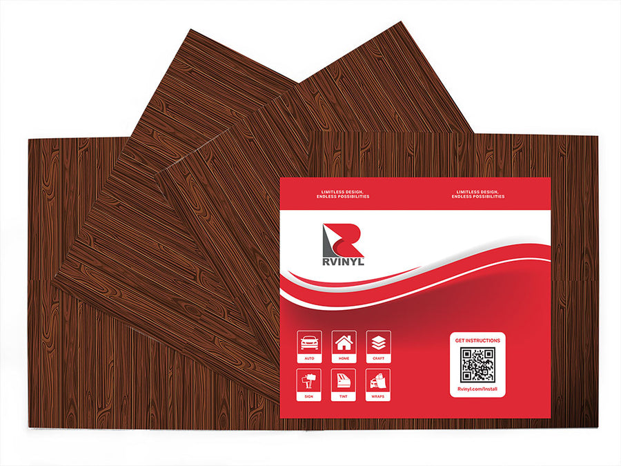 mahogany  Craft Vinyl Sheet Pack