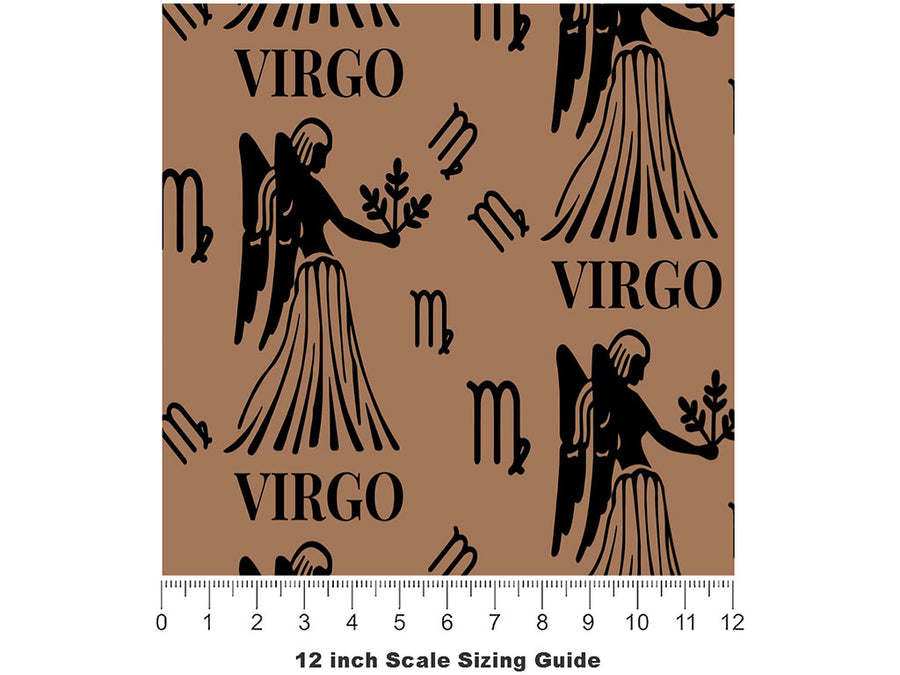 Maiden Voyage Astrology Vinyl Film Pattern Size 12 inch Scale~Rwraps Maiden Voyage Astrology Sizing Chart~2