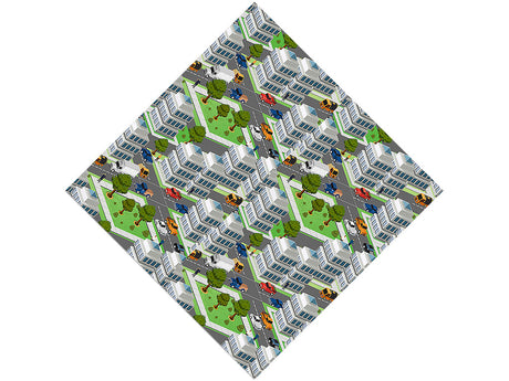 Main Thoroughfare Cityscape Vinyl Wrap Pattern