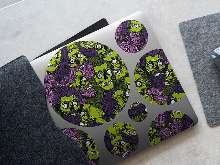 man-eating hipster horror DIY Laptop Stickers