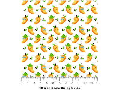 Man Go-Gos Fruit Vinyl Film Pattern Size 12 inch Scale~Rwraps Man Go-Gos Fruit Sizing Chart~2