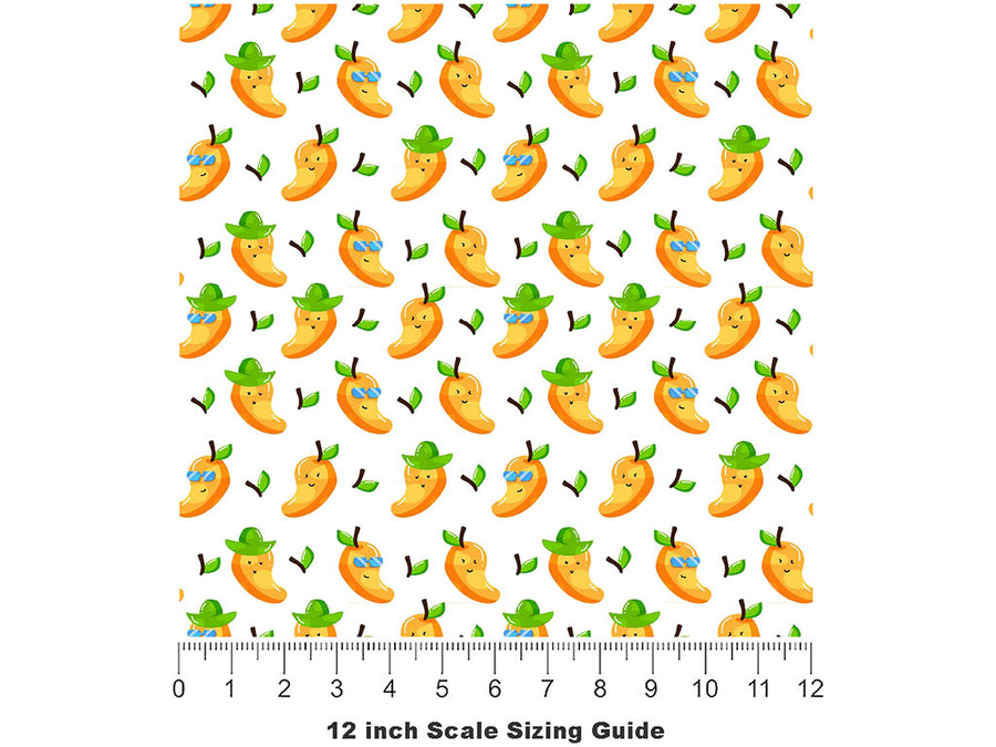Man Go-Gos Fruit Vinyl Film Pattern Size 12 inch Scale~Rwraps Man Go-Gos Fruit Sizing Chart~2