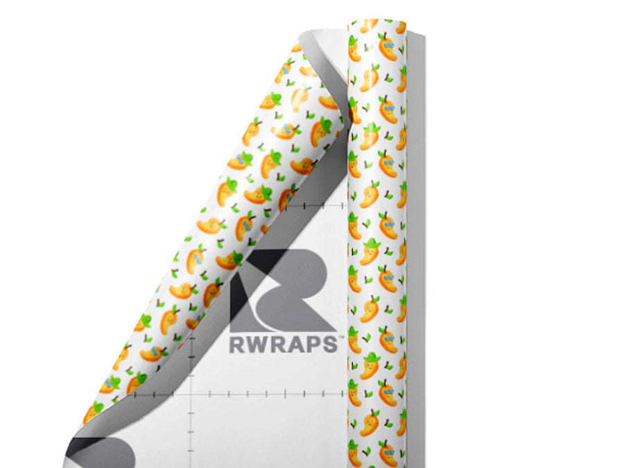 Man Go-Gos Fruit Wrap Film Sheets~Rwraps Series 914 Man Go-Gos Fruit Scrolled Sheet~3