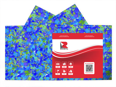 man overboard paint splatter Craft Vinyl Sheet Pack