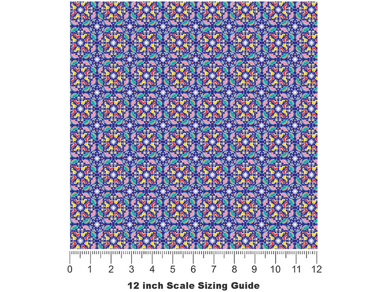 Mandala Masters Dinosaur Vinyl Film Pattern Size 12 inch Scale~Rwraps Mandala Masters Dinosaur Sizing Chart~2