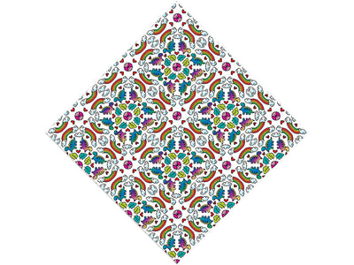 Mandala Rainbows Dinosaur Vinyl Wrap Pattern