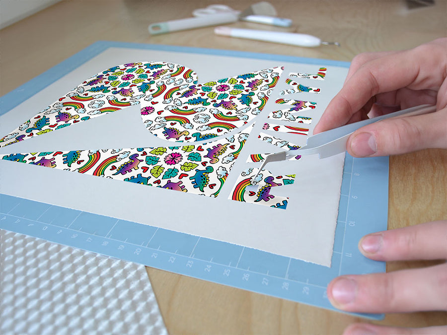 mandala rainbows dinosaur Easy Weed Craft Vinyl