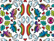 Mandala Rainbows Dinosaur Vinyl Wrap Pattern~Rwraps Series 914 Digitally Printed Vinyl Wrap~0