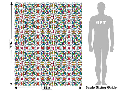 Mandala Rainbows Dinosaur Vehicle Wrap Scale~Rwraps Series 914 Mandala Rainbows Dinosaur Measurements~1