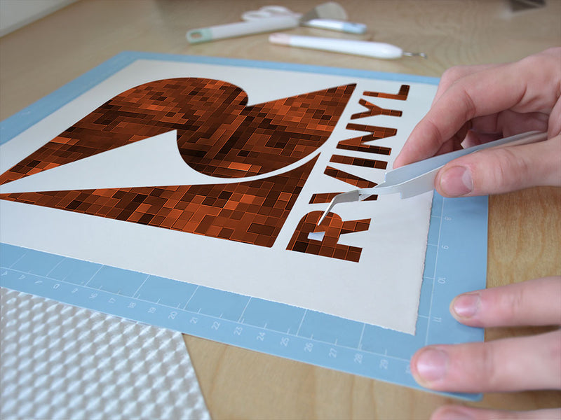 mango tango pixel Easy Weed Craft Vinyl