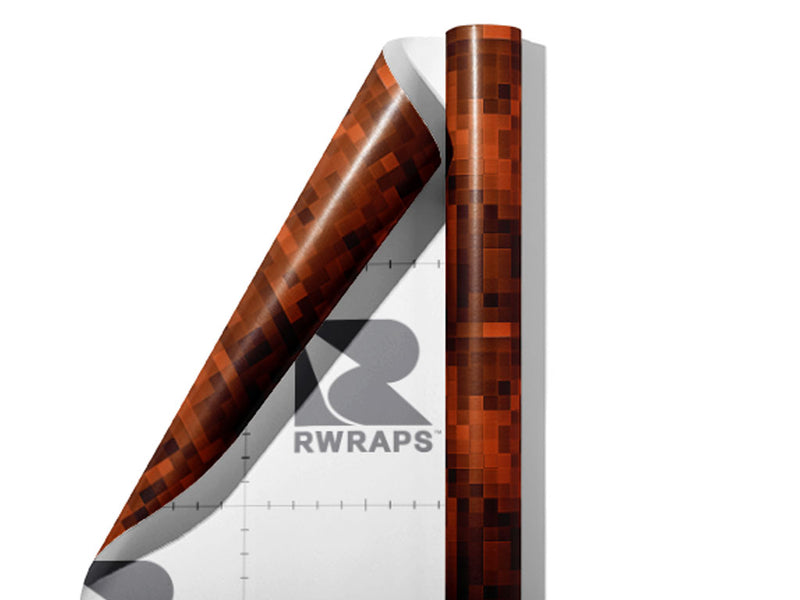 Mango Tango Pixel Wrap Film Sheets~Rwraps Series 914 Mango Tango Pixel Scrolled Sheet~3
