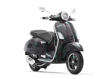 Manic Megabyte Technology Vespa Scooter Wrap Film