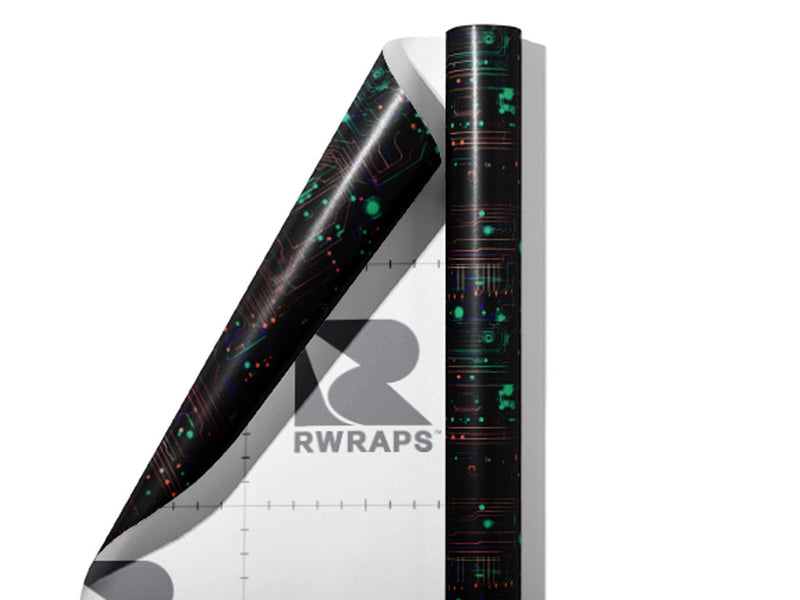 Manic Megabyte Technology Wrap Film Sheets~Rwraps Series 914 Manic Megabyte Technology Scrolled Sheet~4