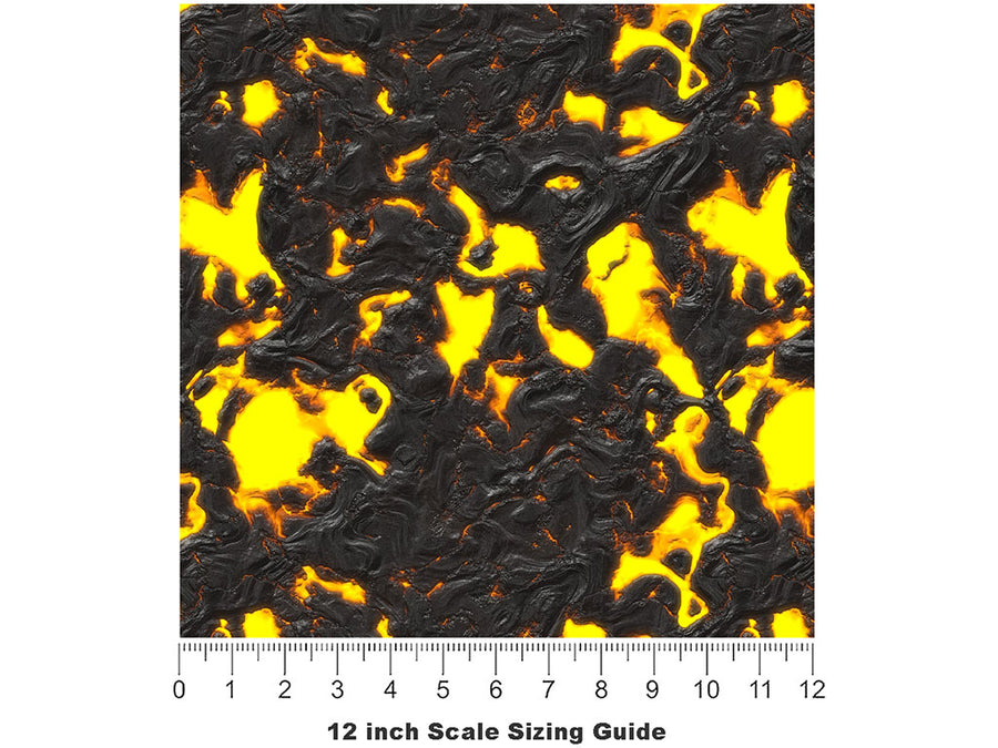 Mantle Plume Lava Vinyl Film Pattern Size 12 inch Scale~Rwraps Mantle Plume Lava Sizing Chart~2