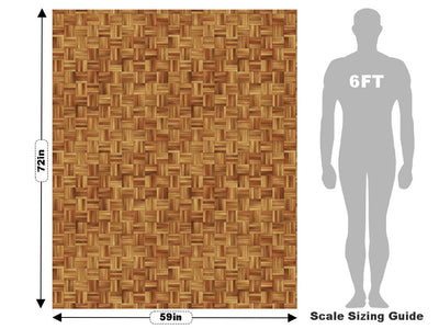Maple  Wooden Parquet Vehicle Wrap Scale~Rwraps Series 914 Maple  Wooden Parquet Measurements~2