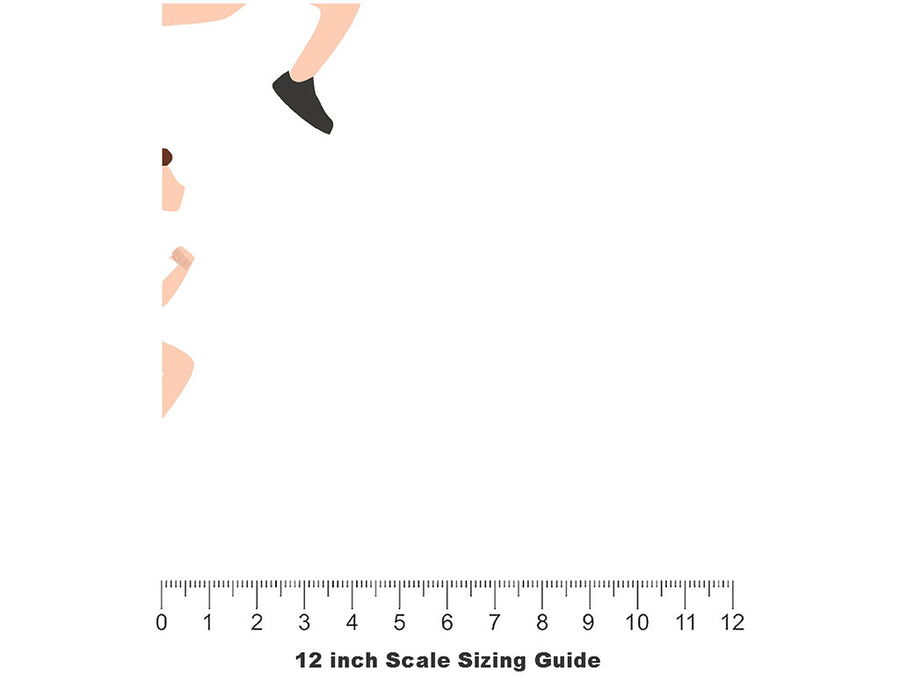 Marathon Champs Sport Vinyl Film Pattern Size 12 inch Scale~Rwraps Marathon Champs Sport Sizing Chart~2