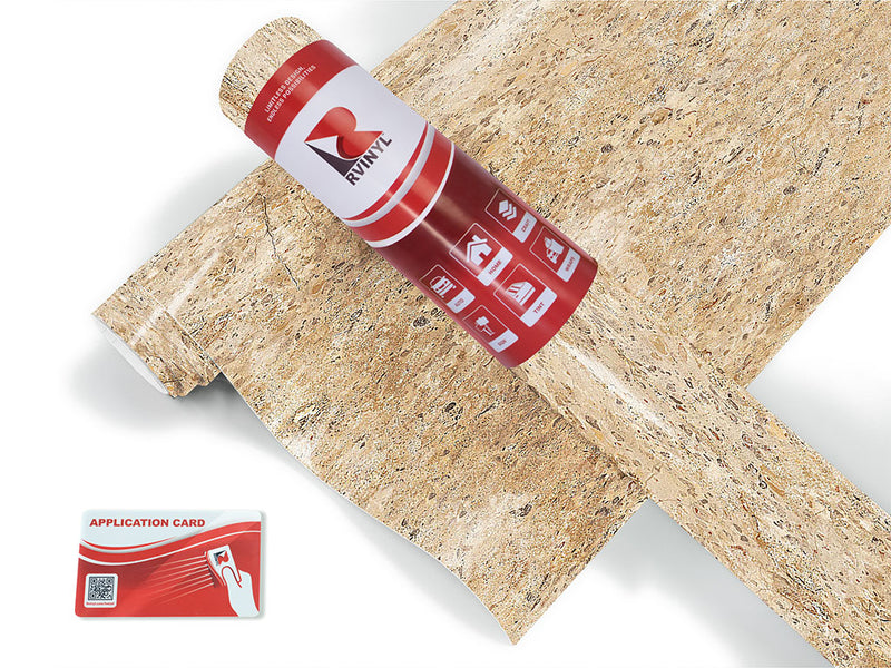 marbled caramel granite stone Craft Vinyl Roll