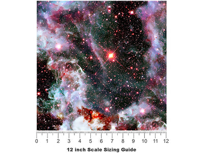 Marbleverse  Science Fiction Vinyl Film Pattern Size 12 inch Scale~Rwraps Marbleverse  Science Fiction Sizing Chart~2