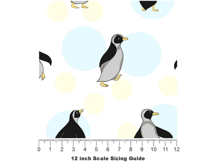 March Along Marine Life Vinyl Film Pattern Size 12 inch Scale~Rwraps March Along Marine Life Sizing Chart~2