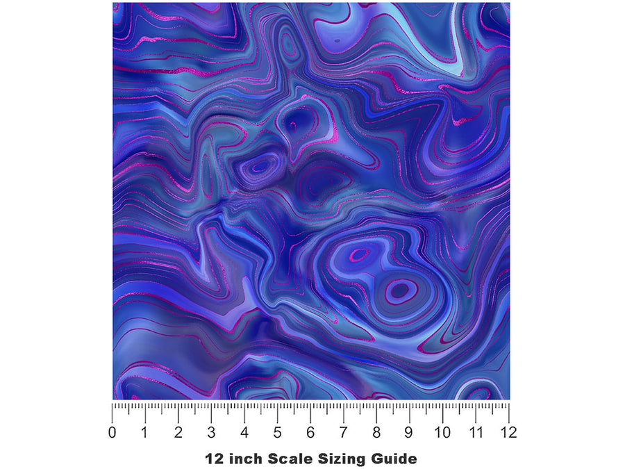 March Birthday Gemstone Vinyl Film Pattern Size 12 inch Scale~Rwraps March Birthday Gemstone Sizing Chart~2