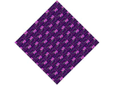Mardi Gras Mosaic Vinyl Wrap Pattern