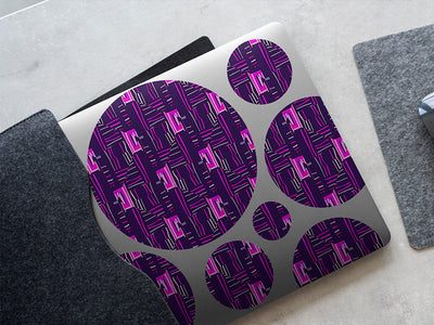 mardi gras mosaic DIY Laptop Stickers