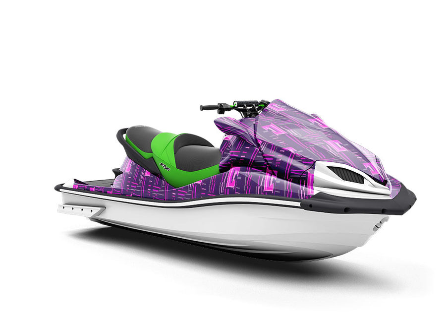 Mardi Gras Mosaic Jet Ski Vinyl Customized Wrap