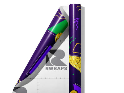 Mardi Gras Americana Wrap Film Sheets~Rwraps Series 914 Mardi Gras Americana Scrolled Sheet~4