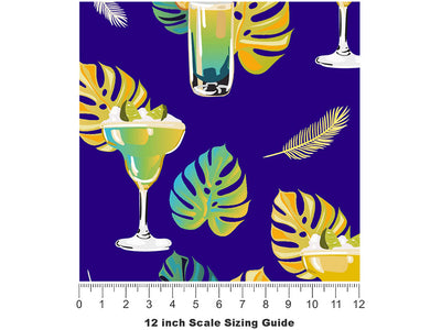Margarita Madness Alcohol Vinyl Film Pattern Size 12 inch Scale~Rwraps Margarita Madness Alcohol Sizing Chart~2