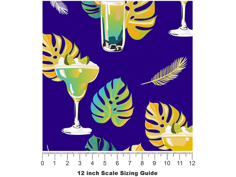 Margarita Madness Alcohol Vinyl Film Pattern Size 12 inch Scale~Rwraps Margarita Madness Alcohol Sizing Chart~2