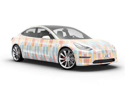 Marian Blue Brick Vehicle Vinyl Wrap