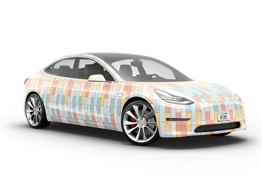 Marian Blue Brick Vehicle Vinyl Wrap