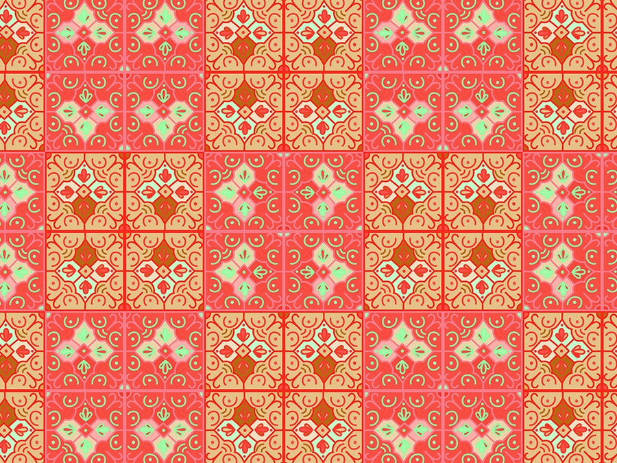 Marigold Tile Vinyl Wrap Pattern~Rwraps Series 914 Digitally Printed Vinyl Wrap~0