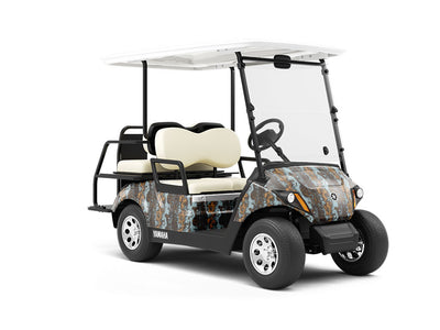 Marine Glass Epoxy-Resin Wrapped Golf Cart