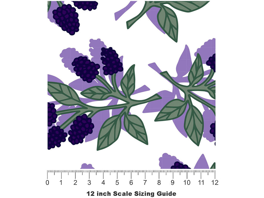Marion Bush Fruit Vinyl Film Pattern Size 12 inch Scale~Rwraps Marion Bush Fruit Sizing Chart~2