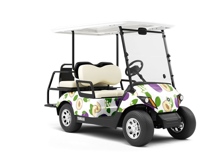Marjories Seedling Fruit Wrapped Golf Cart