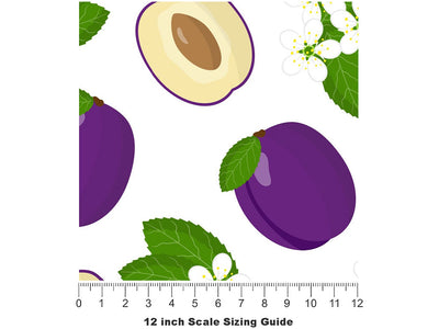 Marjories Seedling Fruit Vinyl Film Pattern Size 12 inch Scale~Rwraps Marjories Seedling Fruit Sizing Chart~2