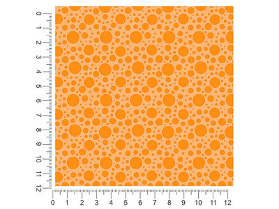marmalade orange polka dot 1ft x 1ft Craft Sheets